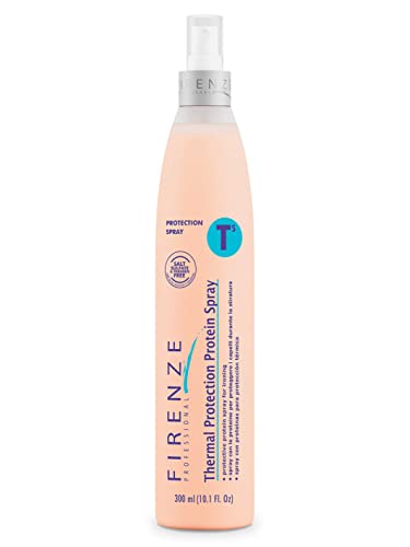 Firenze Professional Thermal Protection Spray 300ml (10.1 fl oz) Heat Styling Support for Smooth Manageable Hair Lightweight Hair Protectant