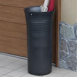 Amazon｜信楽焼 黒マット長傘立て しがらき焼 笠立て 陶器 おしゃれ kt