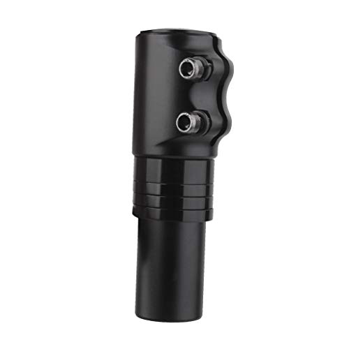 Aluminium Alloy Bicycle Handlebar Stem Riser Adapter – Heads Up Stem Extender for MTB, Mountain & Road Cycles Adjustable Handlebar Height Black