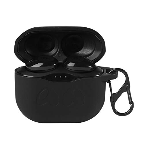 Haotop Case Compatible with JBL Tune T120TWS,Soft Silicone Skin Cover Protective Case (Black)
