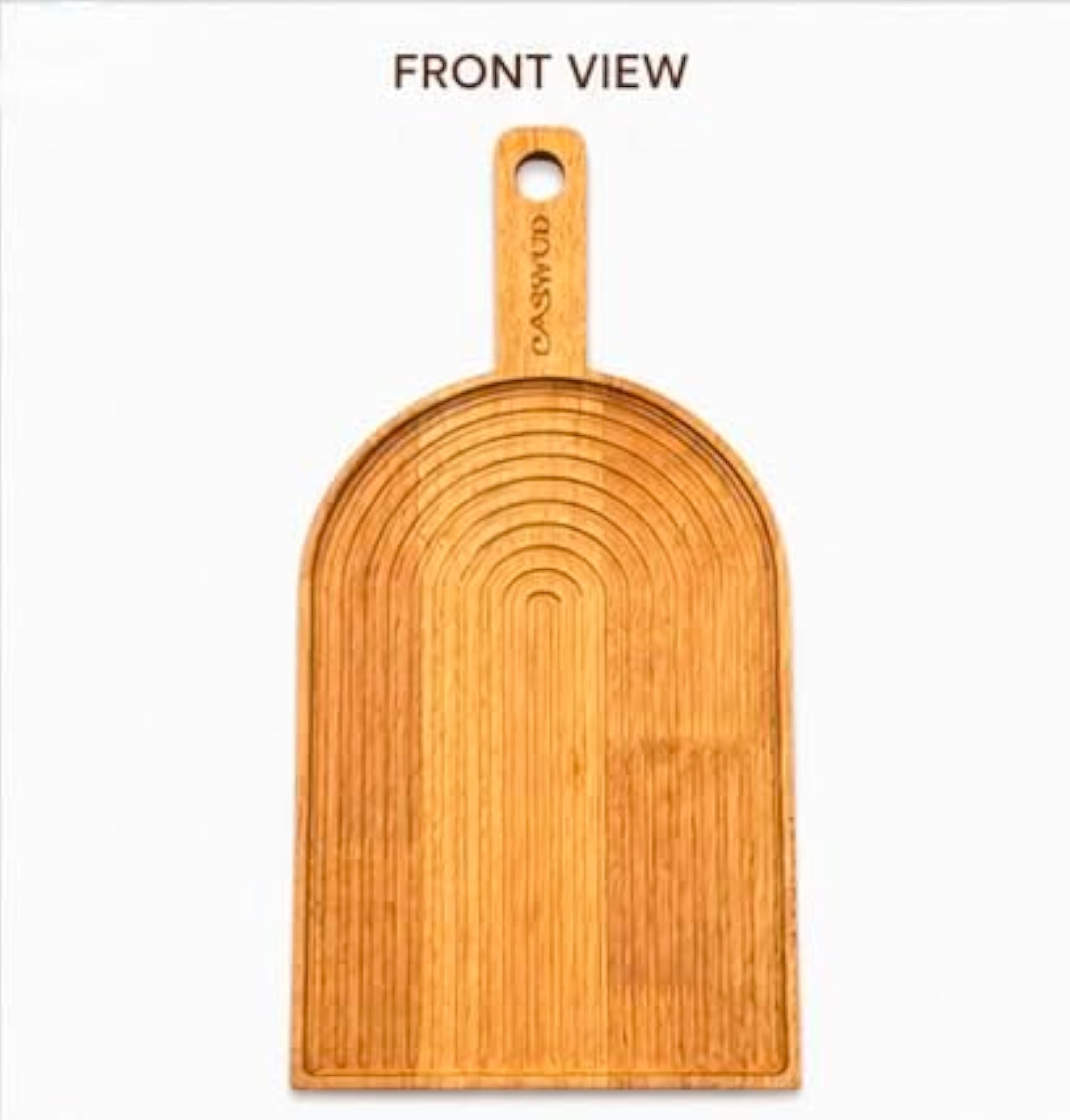 Fluted Wave Paddle Serving Board, Elegant Design