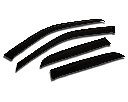 VITO 4pcs Side Window Deflectors Original Window Visors Compatible for 2009 2010 2011 2012 2013 Toyota Corolla 4 Door Vent Visor Sun/Rain Guard