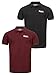 Produktbild Lonsdale Herren Poloshirt Normale Passform Doppelpack LINGHOLME Black/Oxblood XL