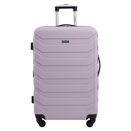 Image of Wrangler 4 Piece Miami Luggage and Packing Cubes Set, Burnished Lilac