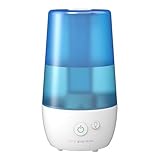 PureGuardian H965AR Ultrasonic Cool Mist Humidifier, 70 Hrs. Run Time, 1 Gal. Tank Capacity, 320 Sq. Ft. Coverage, Small Rooms, Filter Free, Silver Clean Treated Tank, Includes Essential Oil Tray