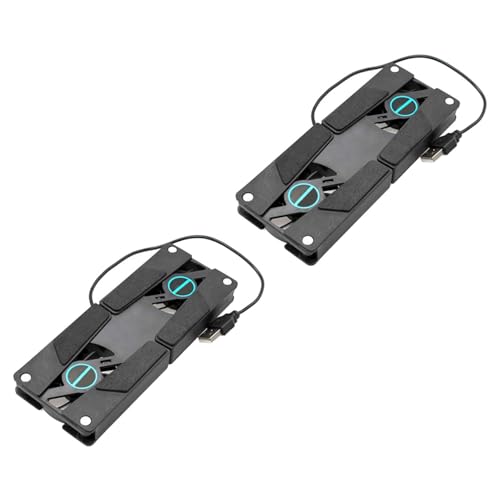 Base para laptop con doble ventilador SHINEOFI negra miniatura 1