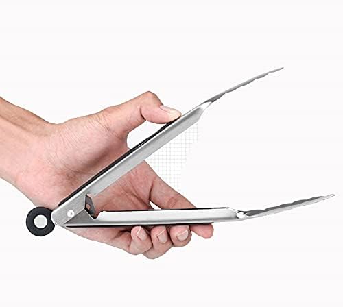 Bag Clips Tongs,1/2 Pcs BBQ Grilling Tong Salad Cake Dessert Serving Food Tongs Stainless Steel Barbecue Clips Clamp Baking Food Kitchen Tool (Color : 14 inches(35.56cm)) (16 Inches(40.64cm) )