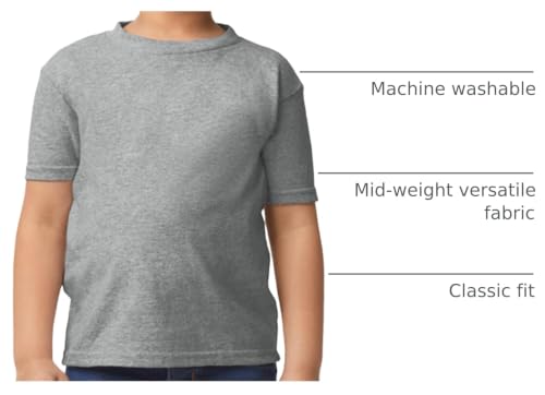 Gildan unisex child Toddler T-shirt, 2-pack T Shirt, Sport Gray, 2T US - image 4