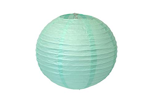Creativery Lanterne en papier turquoise clair 314 - 20 cm - Pour mariage, fête, décoration d'appartement - Décoration à suspendre - Pour anniversaire, fête