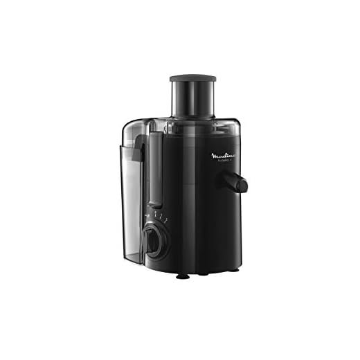 Moulinex Frutelia + Centrifuga, Prepara Succhi di Frutta Fresca, Potenza 350W, 2 Velocità e Funzione a Impulsi, Centrifuga Frutta con Filtro in Acciaio Inox, JU3708