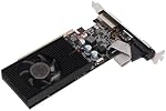 GT 610 Carte graphique, 2GB DDR3, Appui DirectX 11 64 Un peu, ventilateur unique GPU PC Carte vidéo, PCI Expression 2.0, VGA, DVI, HDMI