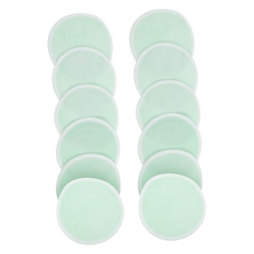 COLLBATH 12 piezas Unidades Discos Desmaquillantes de Fibra de Bambú Reutilizables Suaves y Portátiles para Cuidado Facial