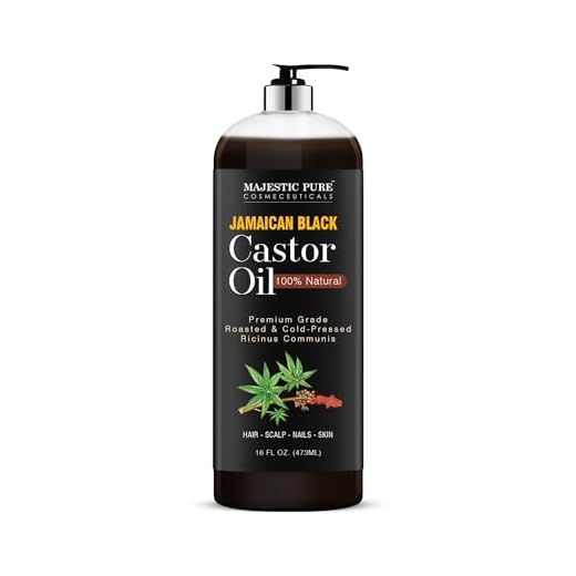MAJESTIC PURE Pure Jamaican Black Castor Oil for Hair Care, Strengthening, Nourishing, and Volumizing Formula - Non GMO Verified, 16 Fl Oz
