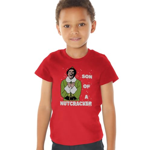 Elf Son of Nutcracker Faux Sweater Kids T Shirt for Youth Toddler Boys and Girls