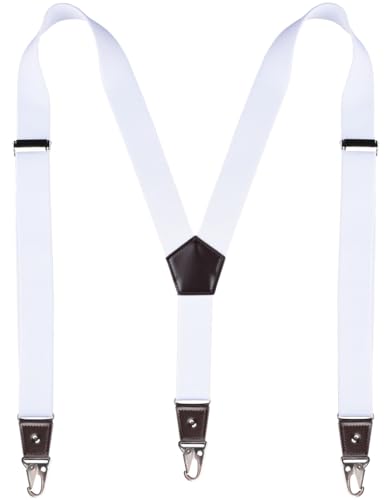 Image of Suspenders for Men with Snap Hooks Adjustable 1.4 inch Wide