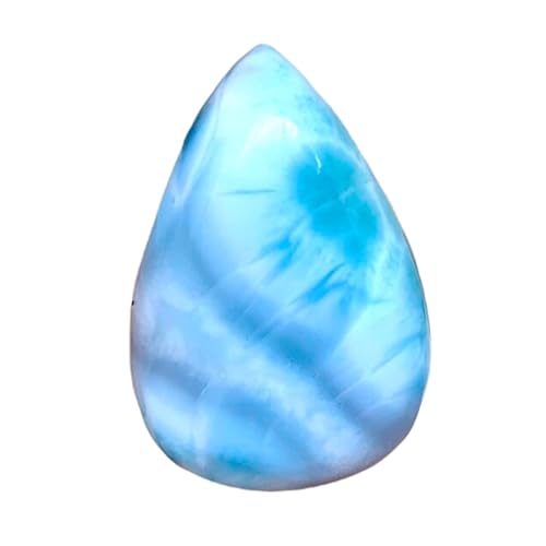 Larimar cabochon poire 33x22mm pour bague et pendentif DIY