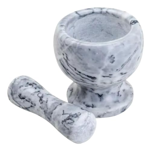 Pilão De Pedra Mármore Com Socador