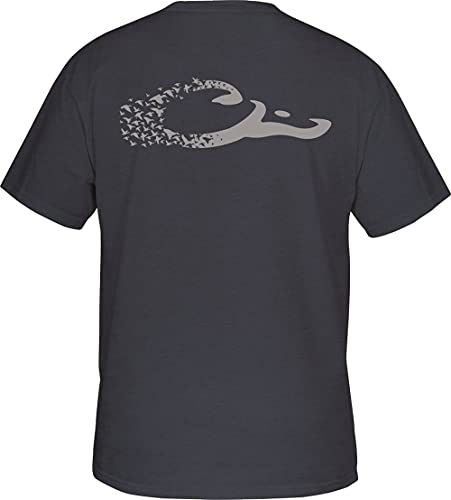 Drake Waterfowl Drake Duck Logo T S/S Navy Heather Medium