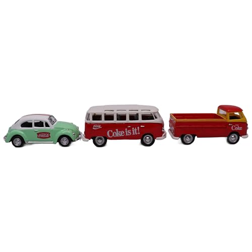 Set de regalo Volkswagen Coca Cola 3 piezas 1:72 miniatura 7