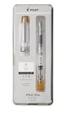 PRERA Iro-Ai Pilot Fountain Pen Transparent Orange Fine Point P-FPR-1-TO-F With Original Stylus Ballpoint Touch Pen