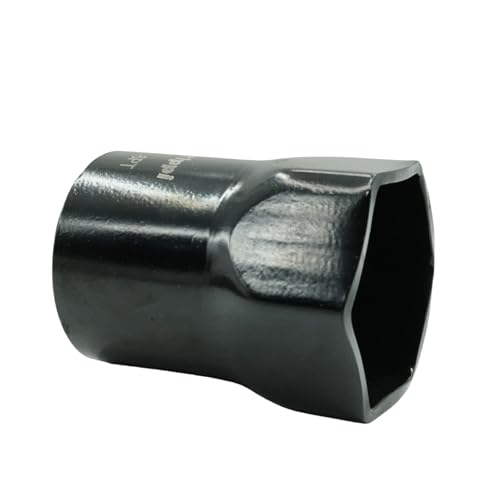 Image of 2-1 /4-Inch 6 Point Wheel Bearing Locknut Socket, 3 /4-Inch Drive, for Axle Nut Socket, Remove and Install Wheel Bearing Nuts, Carbon Steel, Powder-Coated (2-1 /4 inch 6PT, 3 /4 inch Drive)