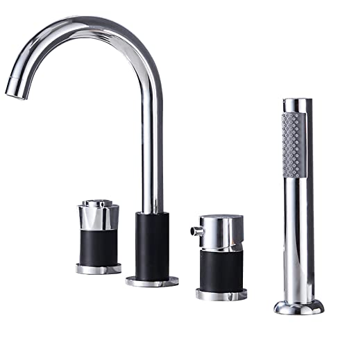 Set de robinets de bain haut de gamme avec mitigeur et pommeau