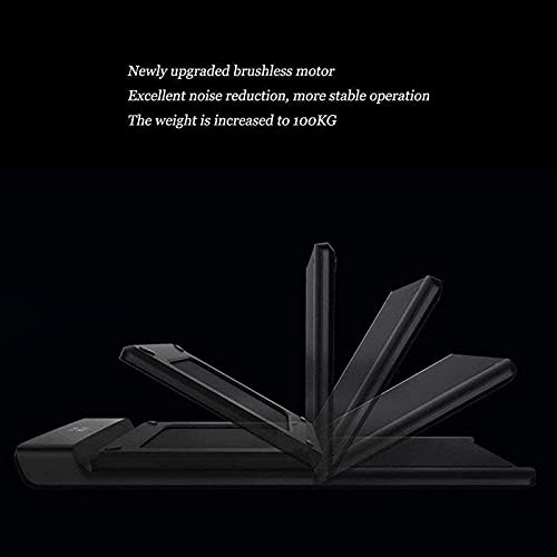 Image of Folding Treadmill, 2 in 1 Under Desk Electric Running Machine with Bluetooth & LED Screen, Portable Walking Machine for Home, Office, Gym