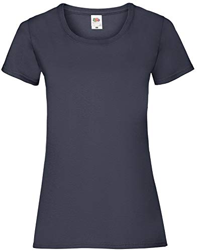 Fruit of the LoomDamen T-Shirt Blau Deep Navy