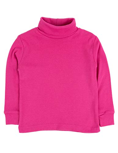 Image of Leveret Girls Boys & Toddler Solid Turtleneck 100% Cotton Kids Shirt (2 Toddler-14 Years) Variety of Colors