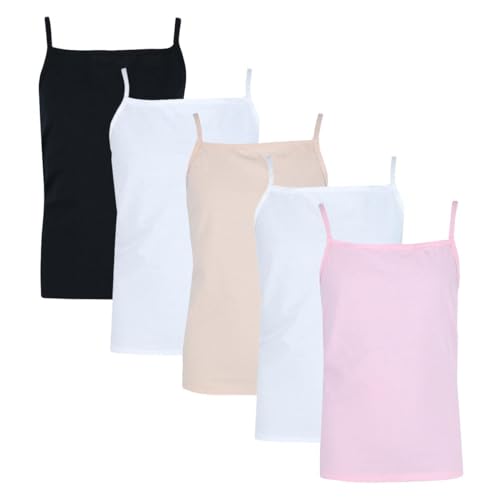 Image of Fruit of the Loom Girls Spin Cami 5 Pack