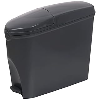SUPAWASH-PRO Sanitary Bin 20L Slimline Washrooms Toilets Hygienic Disposal Pedal Container Bins for Female Ladies And Baby Hygiene Products - 20 litres Grey
