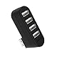SABRENT USB Hub, USB Adapter 2.0, 4 Port USB verlängerung, USB Verteiler mehrfach für PS4/PS5, Playstation 5, Laptop, PC, drucker, MacBook, USB Stick, Notebook (HB-UMN4)