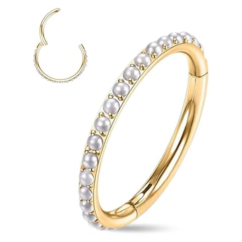 Lucktao Anneau de Nez en Acier Chirurgical Cover