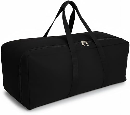 DoYiKe Extra Large Canvas Travel Duffle Bag Heavy Duty, Sports Military Camping Tent Storage