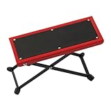 【Estructura resistente】: la superficie y el marco del reposapiés de la guitarra se refuerzan con múltiples remaches y se realizan mediante fundición a alta temperatura para garantizar la estabilidad del término durante su proceso de reproducción