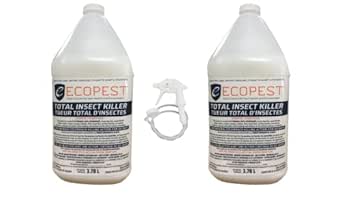 ECOPEST Bed Bug, Cockroach, Ants, and Total Insect Killer - 2 Jugs - Spiders, Plant Bugs and Much More…