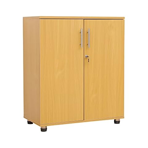 MMT Furniture Designs Storage Cupboard, Engineered Wood, Beech, one Size Cover