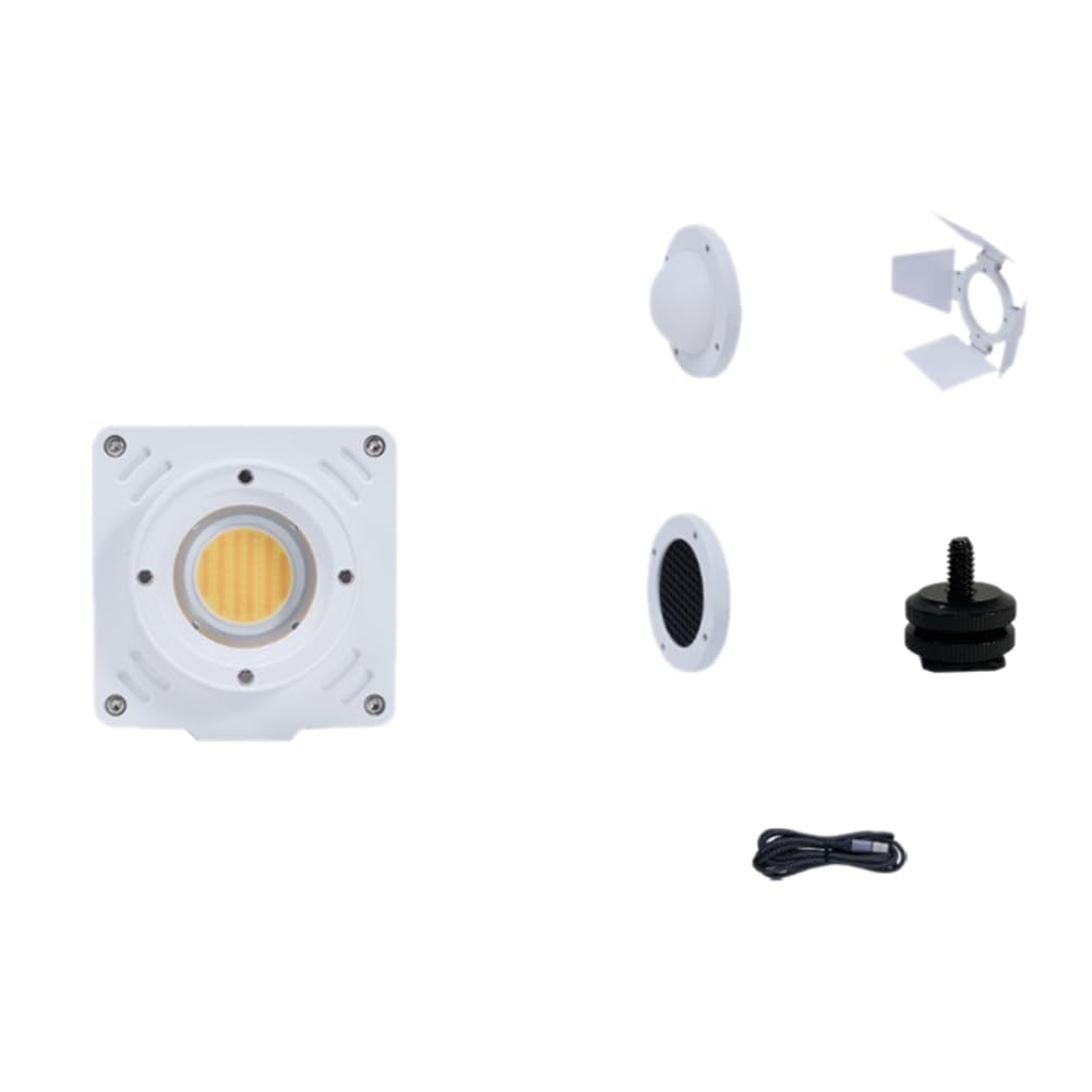 20W Pocket LED Video Light 2700K-6500K Photography Light with Softbox Honeycomb Grid Barndoor 12FX for Photo Studio,B