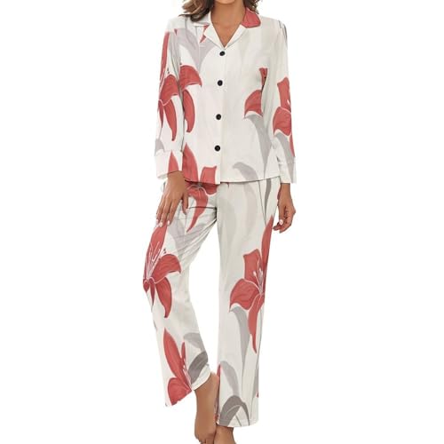 Pyjama femme grande taille ensemble d'intérieur confortable pour la mi-saison