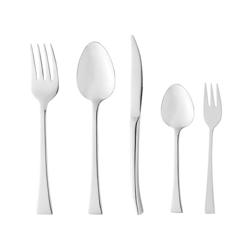 WOLFF Faqueiro de Aço Inox Berna 30 Peças - Mesa Posta - Itens Para Casa - Utensílios de Cozinha - Enxoval - Casamento - Decoração