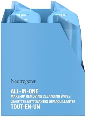 Neutrogena All-in-One Makeup Removing Cleansing Wipes - Gentle Cleansing Towelettes Remove Make-up & Waterproof Mascara - Plant-Based, Alcohol-Free Formula for Sensitive Eye Area - Value Twin Pack, 50 Count — view 6
