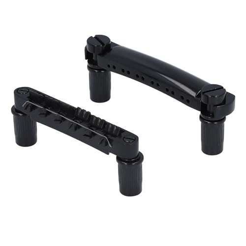 12 String Saddle Bridge Tailpiece Studs Metal Guitar Set LP Electric Guitars Black Applicable SG