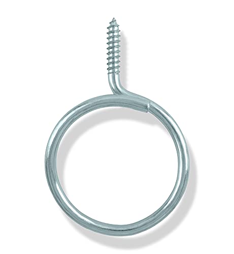 Prime Cable Management Cable & Wire Support Heavy Duty 2 Inch Threaded Bridle Rings Wood Screw, Cable Ring Hangers for Low Voltage Cable Management