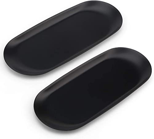 Opiniones y reviews de Charola , tabla con los diez mejores. 45 IMLUCKY Bandeja Decorativa de Acero Inoxidable de 2 Piezas: Bandeja organizadora de Joyas cosméticas - Bandeja de Servicio de Almacenamiento para perfumes, tocadores,...