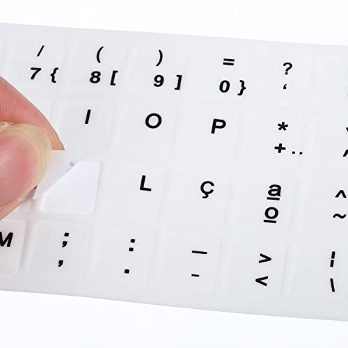 PATIKIL English & Portuguese Keyboard Stickers - Image 4