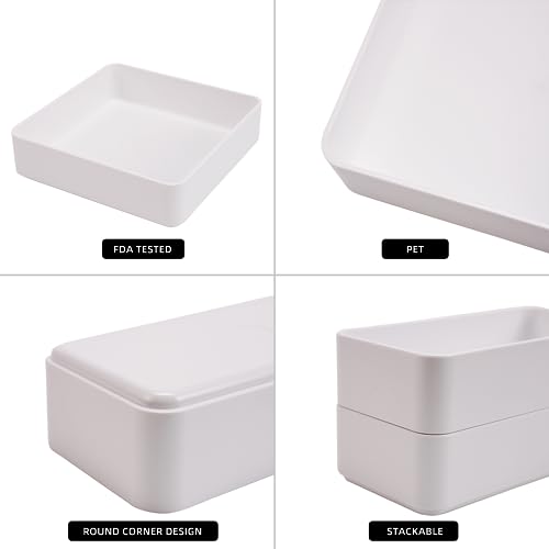 11-Piece Stackable Drawer Organizer Set for Makeup & Office Storage - Image 7