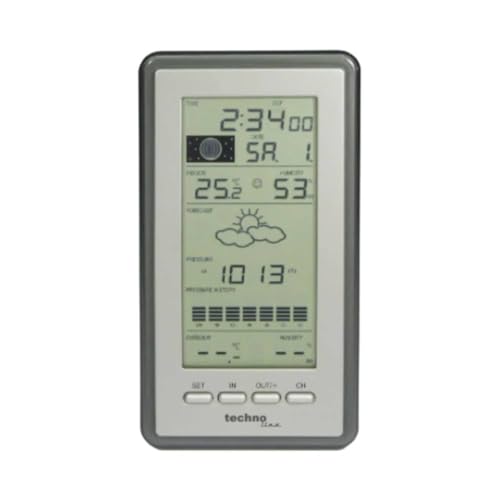 Technoline WS 9040-IT klassische Wetterstation mit Temperaturanzeige, Vorhersage von Wettersituation, Anzeige von Wettertendenz, inklusive mit...