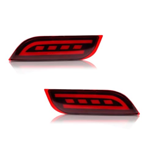 Réflecteur de pare-chocs LED finition rouge haute durabilité pour Subaru Impreza