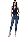 V VOCNI Vest Tops for Women Trendy Suit Vest Top V-Neck Sleeveless Button Dressy Casual Fashion Waistcoat Navy Large
