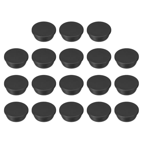 Image of MECCANIXITY 18pcs T-Shaped Silicone Plugs 37.6mm 1-15 /32 Inch Dia Snap in Plug Hole Seal Cover Round Rubber Stopper for 35.5-37.6mm Holes Kitchen Rubber Bulkheads Waterproof Sealing, Black